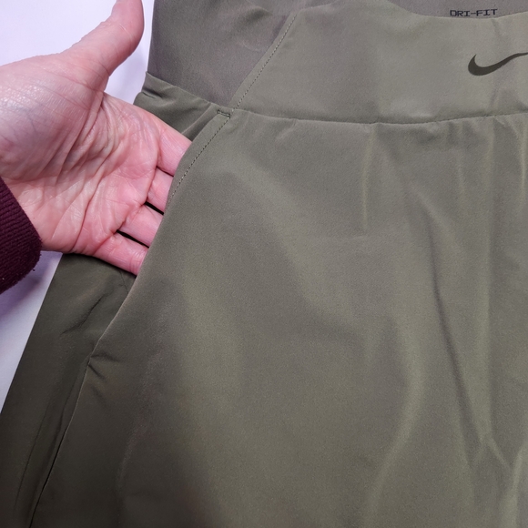 ⭐️Nike Bliss Luxe Dri-FIT Training Skort – Olive Green | Women’s Medium - Picture 2 of 8